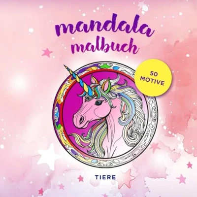 Abbildung von Mandala Malbuch Tiere: 50 WUNDERSCHÖNE TIER MANDALAS ZUM AUSMALEN