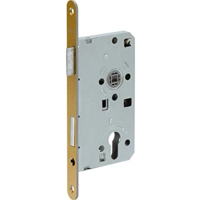 Abbildung von ABUS Einsteckschloss für Wohnungsabschlusstüren ES PZ2 R G 55 72 20 61704, Gold
