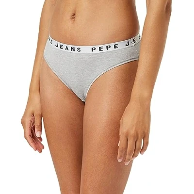 Abbildung von Pepe Jeans LOGO Slip, Damen, Größe: XS, Grey marl