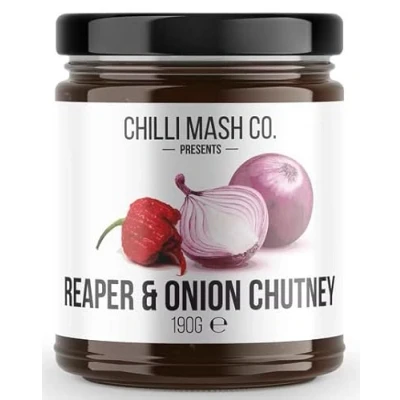 Abbildung von Chilli Mash Company Reaper Zwiebel Chutney 190 gr Glasflasche