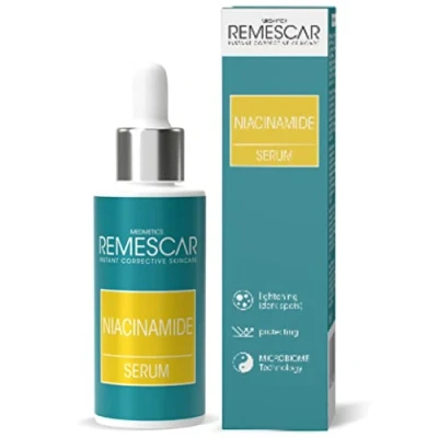 Abbildung von Remescar Niacinamide Serum 30 ml 10% Niacinamid für Gesichtspflege Reduziert Pigmentflecken und Verengt die Poren Stärkt Hautbarriere einen Ebenmäßigen Teint