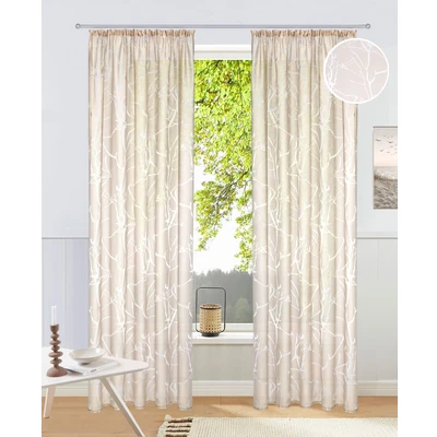 Abbildung von my home Gardine &quot;Anna&quot;, (1 St.), Ausbrenner, Polyester, Äste Motiv
