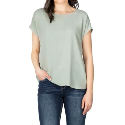 Abbildung von DENIMFY T Shirt Damen Blusentop DFJule Regular Fit (1 tlg) Basic Kurzarm Blusenshirt mit Rundhalsausschnitt