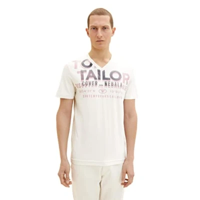 Abbildung von TOM TAILOR Herren 1035657 T Shirt, 18592 Vintage Beige, L