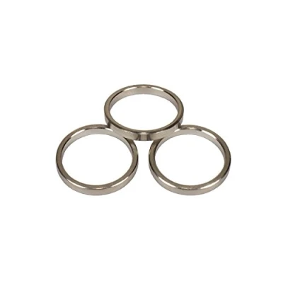 Abbildung von iso design Edelstahl Gardinenringe mit Faltenlegehaken für 12 mm Durchmesser Gardinenstangen, 10 Stück
