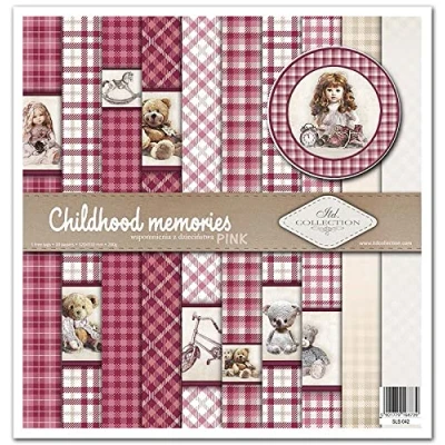Abbildung von ITD Collection Scrapbooking Paket 12x12 inches, Papier, Dekorpapier, Decoupage, Kartenherstellung, Papiergröße 310 x 320 mm (SLS042) 10 Blatt + 1, Childhood memories