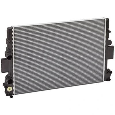 Abbildung von VALEO 734230 Kühler, Motorkühlung Aluminium 452mm 650mm 34mm ohne Kühlmittelregler Kühlrippen mechanisch gefügt IVECO: DAILY 3 Pritsche/Fahrgestell