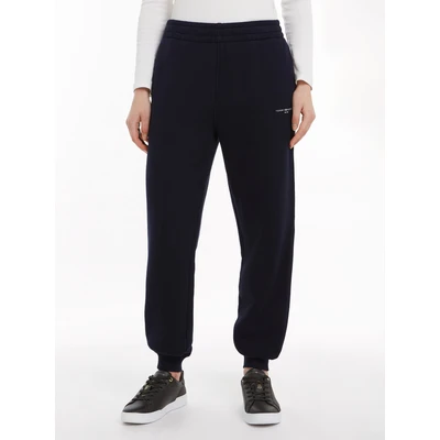 Abbildung von Tommy Hilfiger SIDE LOGO Cuffed Joggers Jogginghose, Damen, Größe: Large, Desert sky
