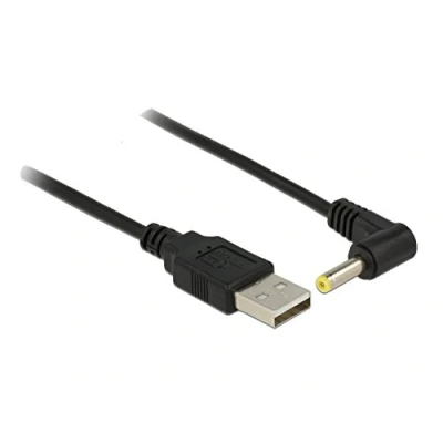 Abbildung von Delock 83574 USB Kabel (USB A, DC, männlich/männlich, gerade, abgewinkelt, schwarz)