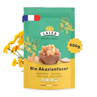 Abbildung von Akazienfaser pulver Bio 600 Gramm 90% Ballaststoffe, ballaststoffe aus akazienfasern Bio, Vegan &amp; Keto, Glutenfrei, gummi arabicum pulver, fiber supplement