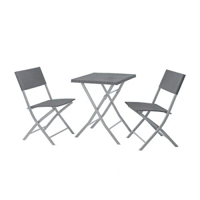 Abbildung von SVITA Balkonset Bistro Set LIMA, (Set, 3 tlg., 2 Stühle und 1 Tisch), elegantes Design