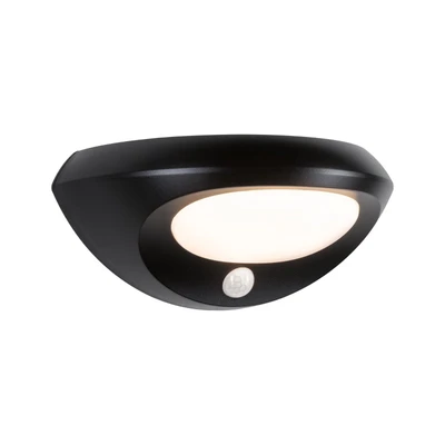 Abbildung von Paulmann 94856 Solar LED Außenwandleuchte Sorova Bewegungsmelder IP44 230x125mm 3000K 3,5W 220lm Anthrazit Kunststoff Leuchtmittel