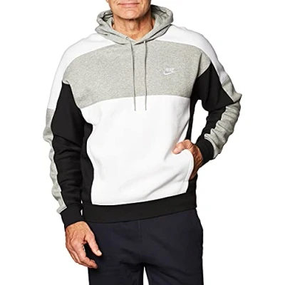 Abbildung von Nike Herren Sportswear Hoodie, Dark Grey Heather/Black/White/White, L