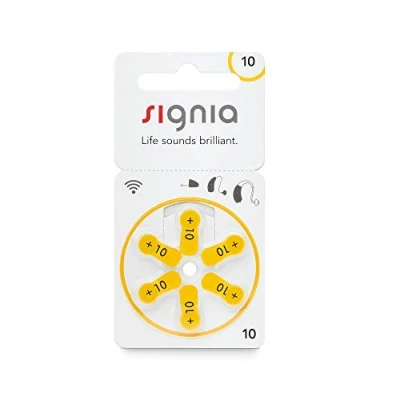 Abbildung von wns emg world Big Box Pack Siemens Signia Typ 10 Hörgerätebatterie Zinc Air PR70 ZL4, 120 Stück