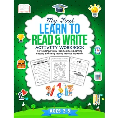 Abbildung von My First Learn to Read &amp; Write Activity Workbook: For Kindergarten Preschool Kids Learning Reading Writing. Tracing Practice Book. Ages 3 5 (Learn and Write)