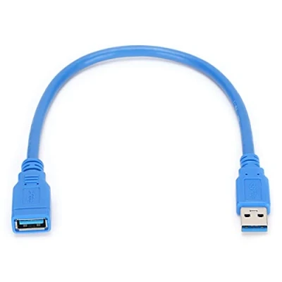 Abbildung von USB 3.0 Verlängerungskabel,A Stecker auf A Buchse Adapter Verlängerungskabel Langlebiges PVC Material Schnelle Datenübertragung Kompatibel mit 3.0,Flash Laufwerk,Festplatte,Festplattenbox(1.5M)