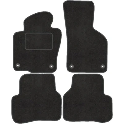 Abbildung von Fußmatten mit Clips 4er Set für VW Passat B7 3C 2010 2015 Velours Automatten