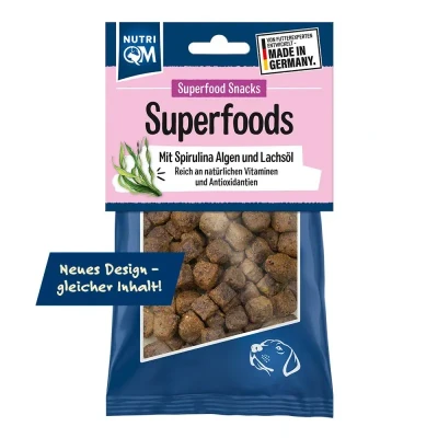 Abbildung von NutriQM Superfoods Spirulina &amp; Lachsöl 5 x 150g