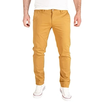 Abbildung von PITTMAN Derrick Chino Hosen Slim Fit Herren Stretch Hose Männer Chinohose, Braun (Bistre 171036), W31/L32