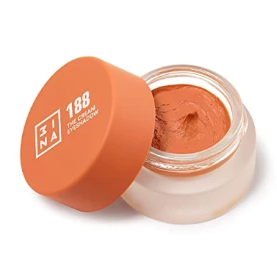 Abbildung von 3INA MAKEUP Vegan The 24h Cream Eyeshadow 188 Orange Wasserfest Longwear Lidschatten Glitter Cremelidschatten Cremige Textur Volle Farbe Mattes und schimmerndes Cruelty Free