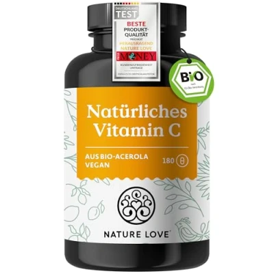 Abbildung von Vitamin C Acerola Bio 180 Kapseln Nature Love St