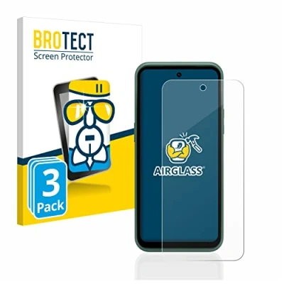 Abbildung von BROTECT Schutzglas für Nokia XR21 (3 Stück) Schutzfolie Panzer Folie Glas [Extrem Kratzfest 9H, Anti Fingerprint, Ultra Transparent]