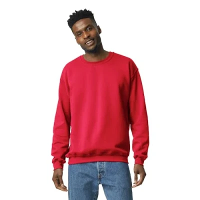 Abbildung von Gildan Herren Fleece Crewneck Sweatshirt, rot, XXX Large