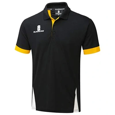 Abbildung von Surridge Sports Herren Klinge Poloshirt, Schwarz/Bernstein/Weiß, S