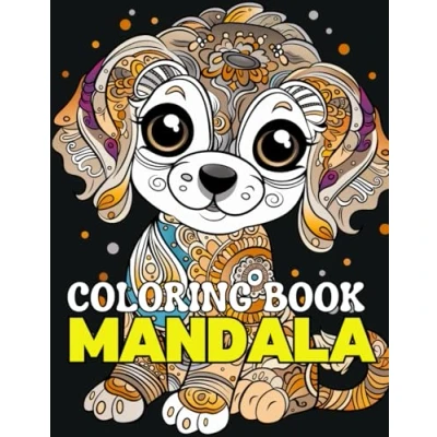 Abbildung von Mandala Coloring Book For Kids Ages 8 12: 50+ Easy, Fun, Simple Patterns and Cute Animals, Calming Art Boys Girls