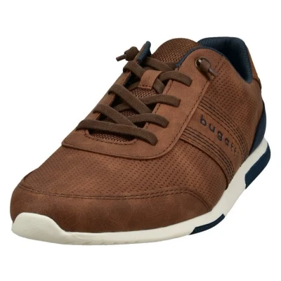 Abbildung von bugatti Sneaker, Freizeitschuh, Halbschuh, Schnürer mit modischer Perforierung