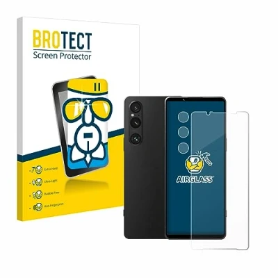Abbildung von BROTECT Schutzglas für Sony Xperia 1 V (Display+Kamera) Schutzfolie Panzer Folie Glas [Extrem Kratzfest 9H, Anti Fingerprint, Ultra Transparent]