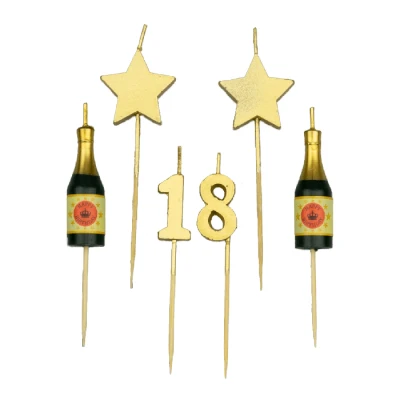 Abbildung von Partykerzen 18 Jahre 10 cm
