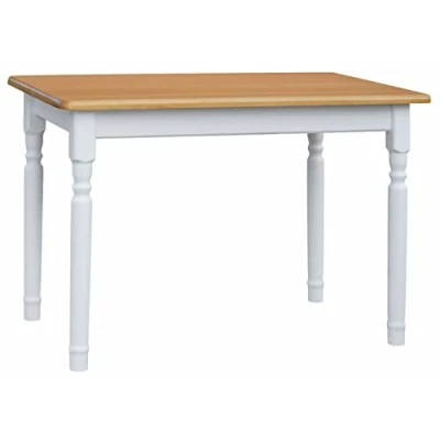 Abbildung von k koma Esstisch Küchentisch Tisch MASSIV Kiefer Holz weiß Honig Landhausstil NEU Alder (70 x 90)