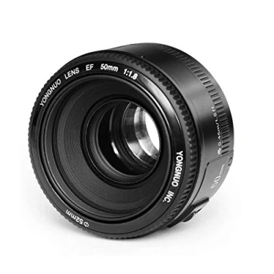 Abbildung von YONGNUO YN50mm F1.8 Autofokus Objektiv mit Canon EF Bajonett, kompatibel wie Canon350D/450D/500D/600D/650D/700D/60D/5D Mark II/5D III