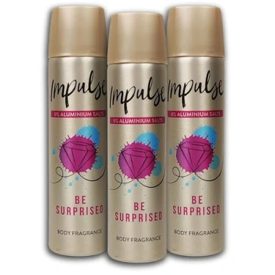 Abbildung von 3 er Pack Impulse Deospray Be Surprised x 75 ml