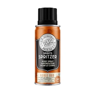 Abbildung von 18.21 Man Made Men&#039;s Spirits Spritzer Noble Oud, 100 ml, langanhaltendes Ganzkörperspray mit maskulinen Aromatien, Geschenke für Ihn