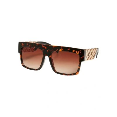 Abbildung von Urban Classics Zakynthos WITH Chain Sonnenbrille, Herren, Größe: One Size, Amber gold