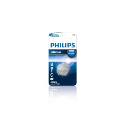 Abbildung von PHILIPS Blister 1 Lithium Knopfzelle (CR2016, DL2016), 3,0 V, 57 mAh