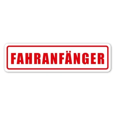 Abbildung von Fahranfänger Auto Magnet Schild I 30 x 8 cm Achtung wetterfest und magnetisch kfz690
