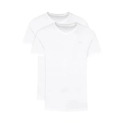 Abbildung von Gant Unterziehshirt &quot;V NECK T SHIRT 2 PACK&quot;, (Packung, St., 2er), mit Markenlabel auf der Brust