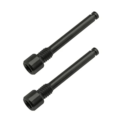 Abbildung von ECSiNG 2 Stück M4 Schrauben aus Titan für Scheibenbremsbelag, Fahrrad, Einsätze mit Gewinde, Schraube Bolzen, Spindel