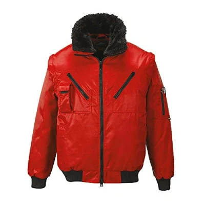 Abbildung von Portwest PJ10 chaqueta de piloto, color rojo, talla 4XL
