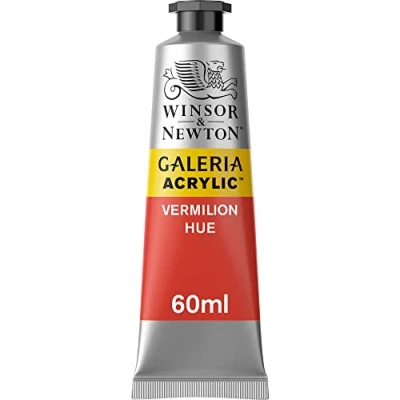 Abbildung von Winsor &amp; Newton 2120682 Galeria Acrylfarbe, hohe Pigmentierung, lichtecht, buttrige Konsistenz, 60 ml Tube Zinnober