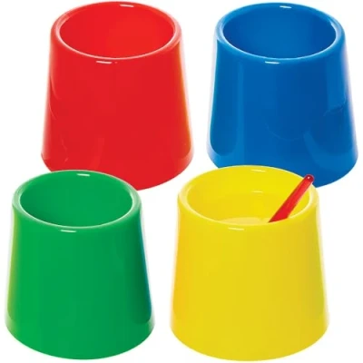 Abbildung von Baker Ross FN283 Große auslaufsichere Wassertöpfe 4er Pack, zum Malen, für Kunst und Handwerk