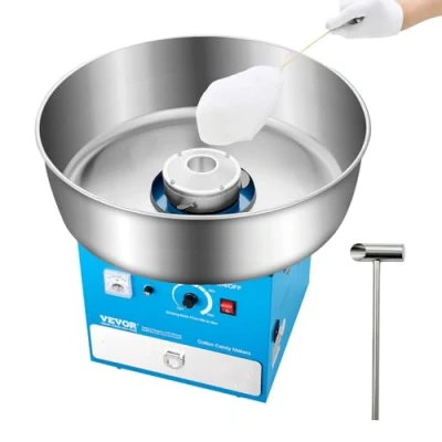 Abbildung von VEVOR Kommerzielle Zuckerwattemaschine Zuckerwattegeräte 1000W Partys Blau