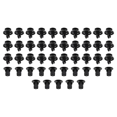 Abbildung von the Lord of Tools 45 Stück Front Radlauf Innenflügel Spritzschutz Clips Auto Zierleisten 6822N2 6822QP Kunststoff kompatibel mit Aygo (05 11) C1(05 19) 107(05 14) Schwarz