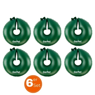 Abbildung von GarPet Gießkanne 6x Bewässerungs für Bäume Donut Wassersack Gieß Ring Baum Sack