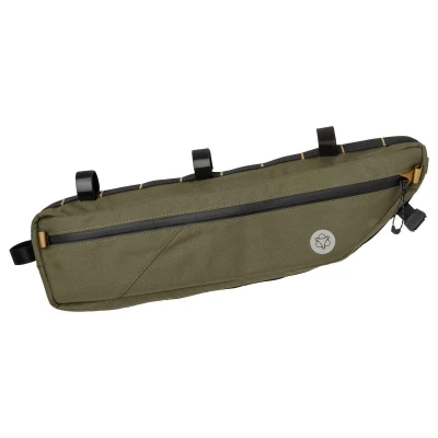 Abbildung von AGU Tube Fahrrad Rahmentasche, 5,5L Rahmentasche für Bikepacking, Wasserabweisend, Reflektierend Polyester, Einfache Montage, 100% Recyceltes Polyester Army Green