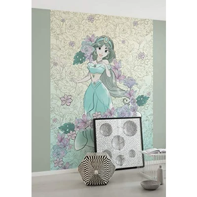 Abbildung von Komar Vliestapete &quot;Jasmin Pale Flowers&quot;, 200x280 cm (Breite x Höhe)