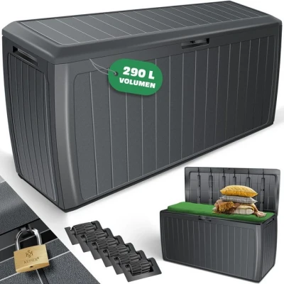 Abbildung von KESSER Aufbewahrungsbox, Auflagenbox Kissenbox 290 Liter mit abschließbarem Deckel